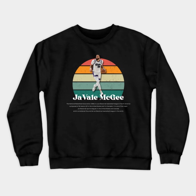 JaVale McGee Vintage V1 Crewneck Sweatshirt by Gojes Art